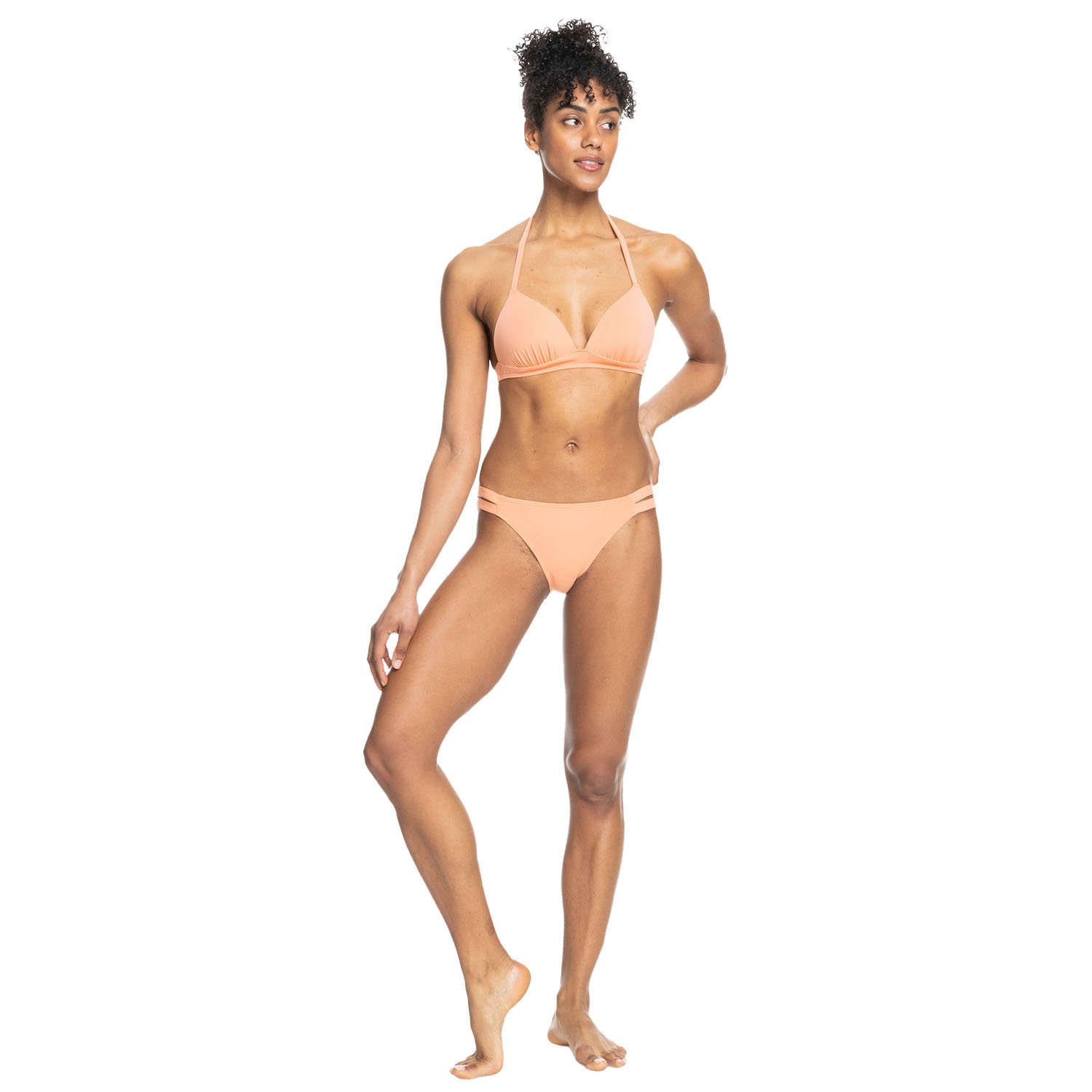 Roxy Beach Classics Mod Mold Tri Bikini St Papaya Punch Sl