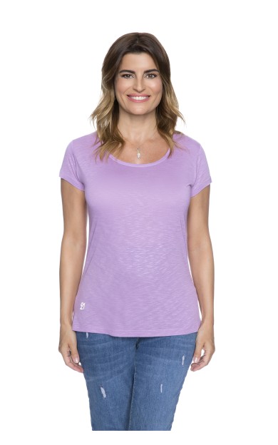 Fit21 Lila Basic Kısa Kollu Tshirt