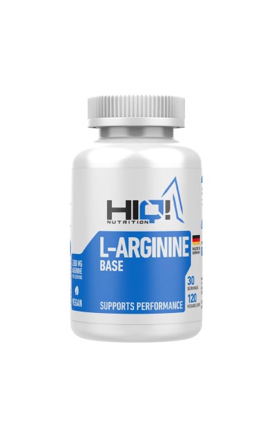 HIQ Arginine Base 120 Caps.