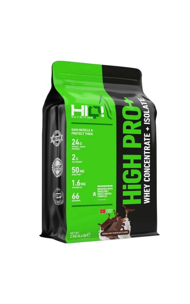 HIQ High Pro+ 2 Kg DOUBLE MILK CHOCOLATE FLAVORED