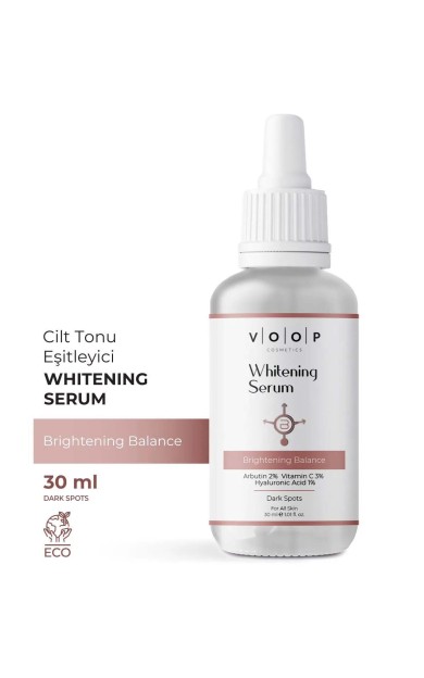 Voop Cilt Beyazlatıcı Serum - 30 Ml | %2 Arbutin, %3 Vitamin C, %1 Hyaluronik Asit