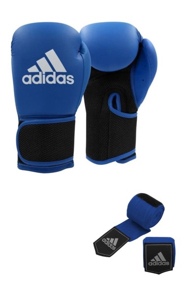 Adidas Hybrid 25 Boks Eldiveni ve 3,5 Metre Bandaj 2'li Set