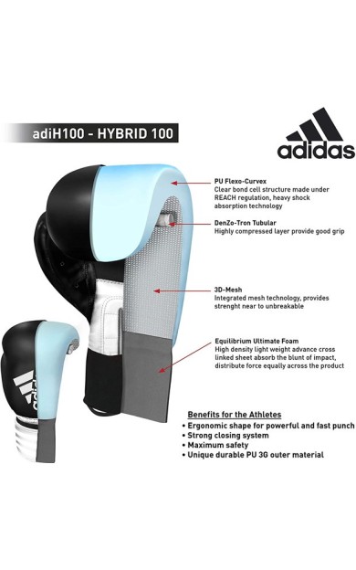 Adidas Hybrid100 Boks Eldiveni, Torba Antrenman Eldiveni Gloves