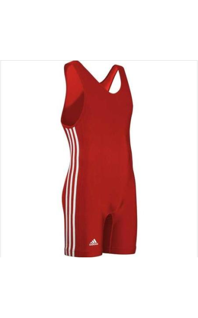 Adidas AS102 Singlet Güreş Mayosu - Mavi/Kırmızı