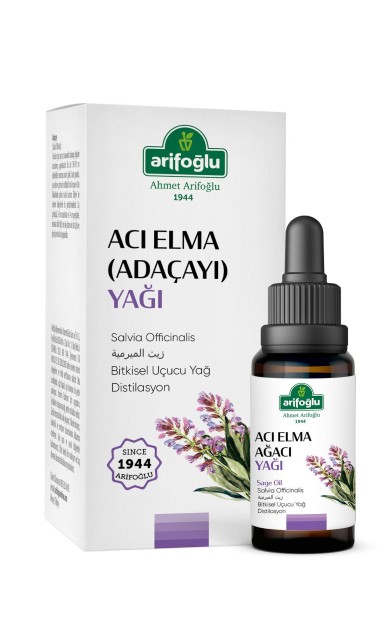 Arifoğlu %100 Saf Ve Doğal Adaçayı (Acı Elma) Uçucu Yağı 10 ml