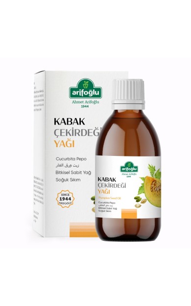 Arifoğlu %100 Saf ve Doğal Kabak Çekirdeği Yağı 250 ml (Soğuk Sıkım)