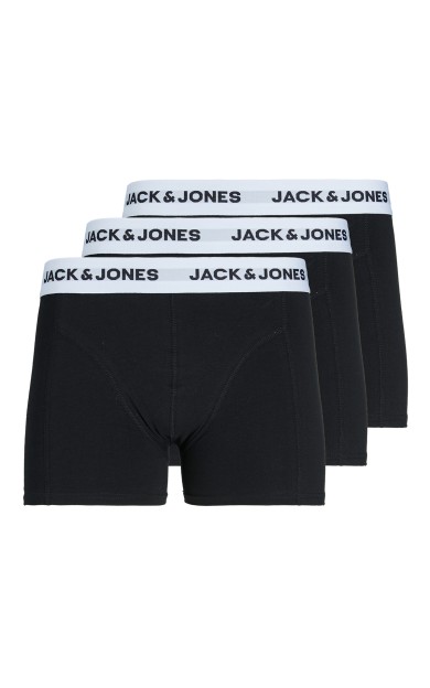 Jack &amp; Jones 12213629 (3' lü) Erkek Boxer Siyah