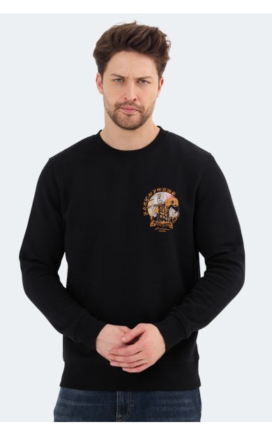 Jack &amp; Jones 12256818 Erkek Sweatshirt Siyah
