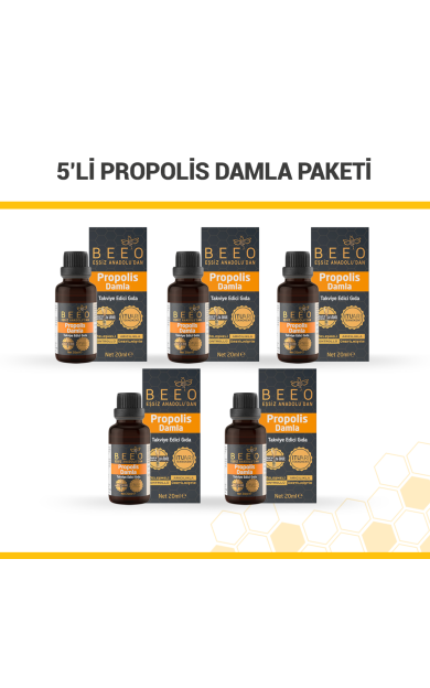 beeo 5'li Propolis Damla Paketi