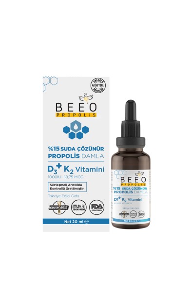 beeo Propolis D3+K2 Suda Çözünebilir Damla