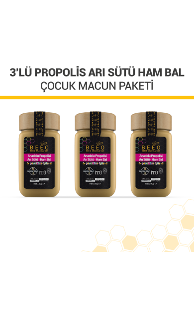 beeo Propolis Arı Sütü Ham Bal  Çocuk Paketi