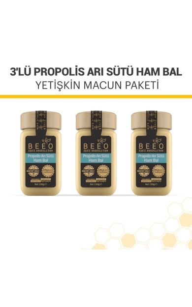 beeo Propolis Arı Sütü Ham Bal  Yetişkin Paketi