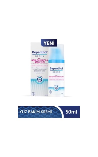 Bepanthol Derma Nemlendirici & Besleyici Günlük Yüz Bakım Kremi 50 Ml