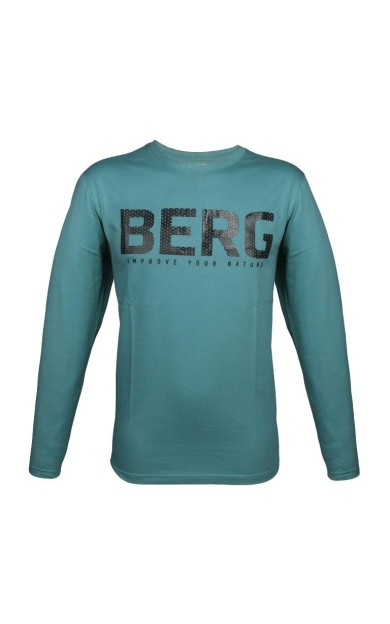 Berg Okmok Uzunkollu Erkek T-Shirt-MAVİ