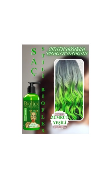 Bioflex Naturel Hair Color Zümrüt Yeşili 250 Ml