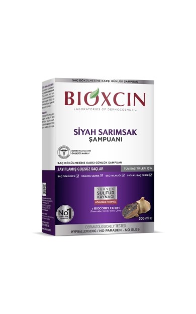 Bioxcin Saç Dökülmesine Karşı Siyah Sarımsak Şampuanı 300 Ml