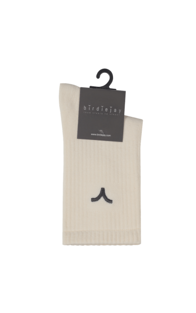 BIRDIEJAY ESSENTIAL SOCKS KREM SPOR ÇORAP - Off-White