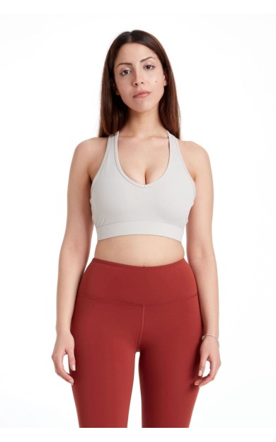 BIRDIEJAY ELEVATE BRA KREM SPORCU VE YOGA SÜTYENİ