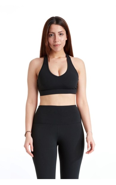 BIRDIEJAY ELEVATE BRA MAT SİYAH SPORCU VE YOGA SÜTYENİ