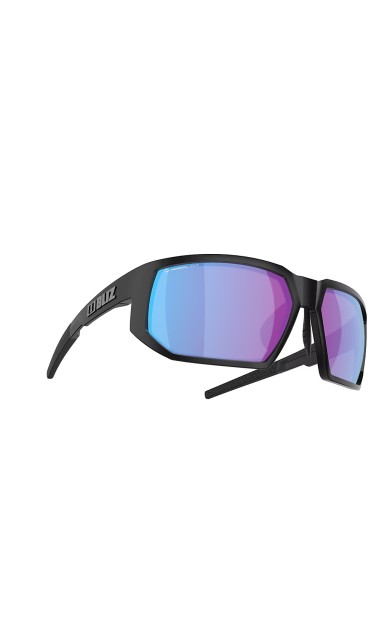 BLIZ Arrow Güneş Gözlüğü Matt Black Frame Nano Optics Nordic Light Begonia Violet With Blue Multi Lens ZB70140263