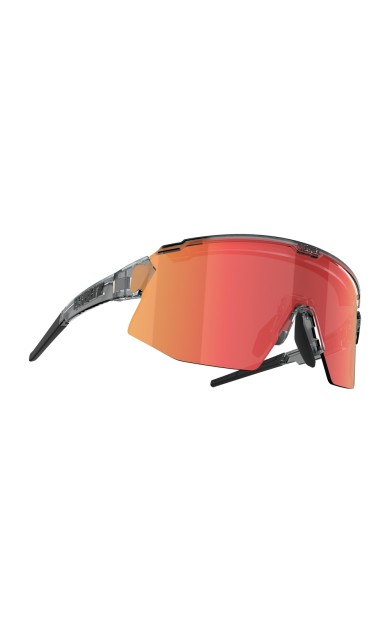 BLIZ Breeze Güneş Gözlüğü Transparent Dark Grey Frame Brown With Red Multi Lens ZB70020641