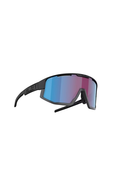 BLIZ Fusion Güneş Gözlüğü Nano Optics Nordic Light Matt Black Frame Begonia With Blue Multi Lens ZB70050633