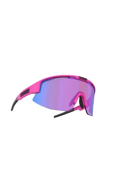 BLIZ Matrix Güneş Gözlüğü Matt NeonRose Rose Violet Blue Mirror Lens ZB70040633