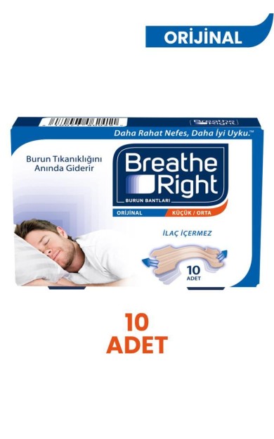 Breathe Right Burun Bandı Klasik Normal Boy 10'lu