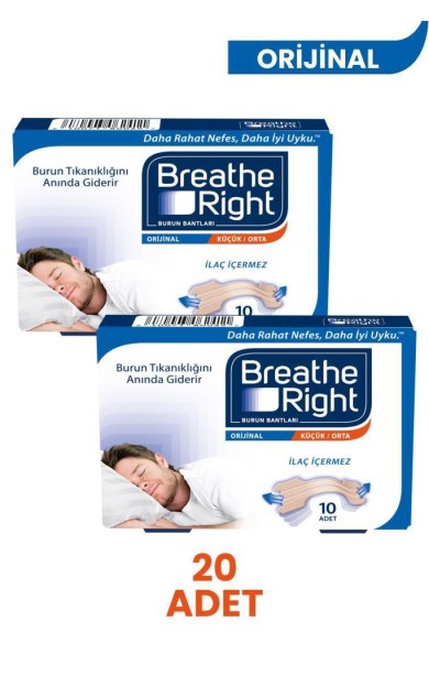 Breathe Right Burun Bandı Normal Boy 10'lu - 2 Adet