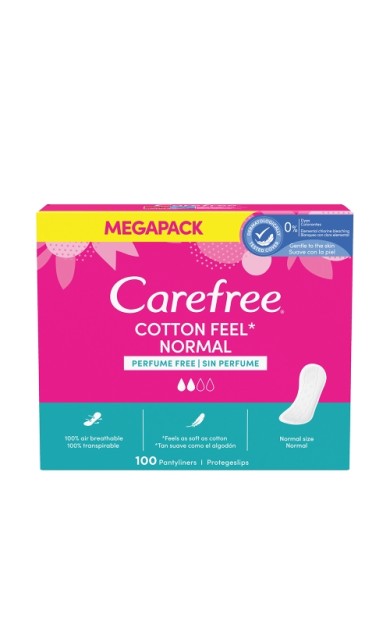 Carefree Normal Cotton Parfümsüz 100'Lü