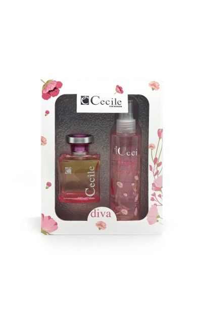 Cecile Edt 100 Ml+Vücut Spreyi 150 Ml Karton Kofre Diva