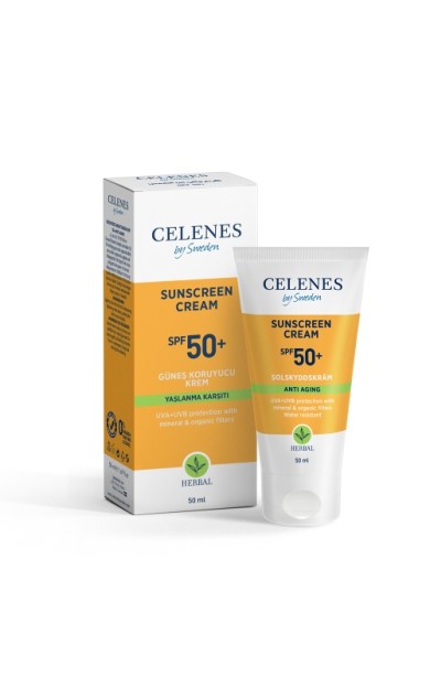 Celenes Herbal Güneş Kremi Yaşlanma Karşıtı 50 Spf - 50 Ml