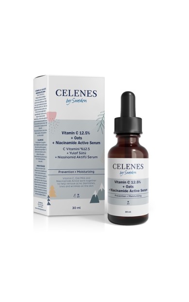 Celenes Vitamin C 12.5% + Oats + Niacinamide Active Serum 30 Ml