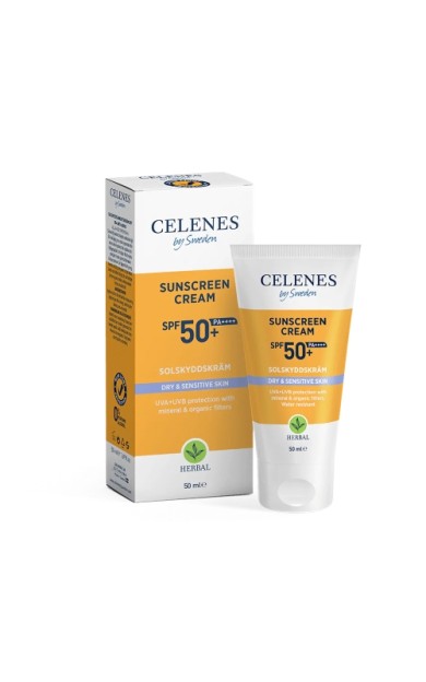 Celenes Herbal Güneş Kremi Kuru Ve Hassas Ciltler 50 Spf 50 Ml