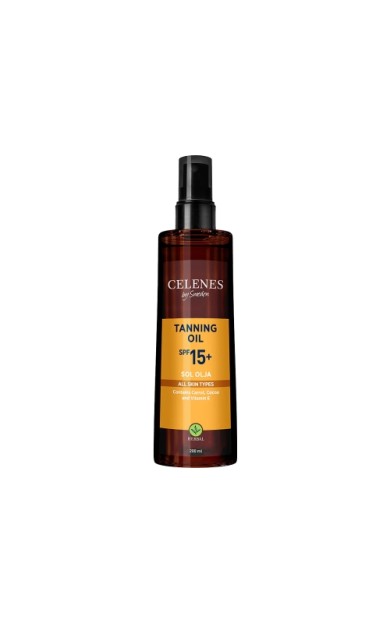 Celenes Herbal Bronzlaştırıcı Yağ 15 Spf 200 Ml