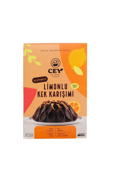 CEY NATURAL FOODS Limonlu Kinoa Unlu Kek Karışımı 265 g