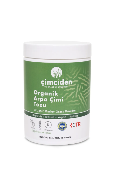 ÇİMCİDEN Organik Arpa Çimi Tozu 180g