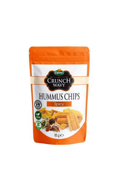 CİPSAŞ Crunch Wavy Baharat Aromalı Humus Cips 85g