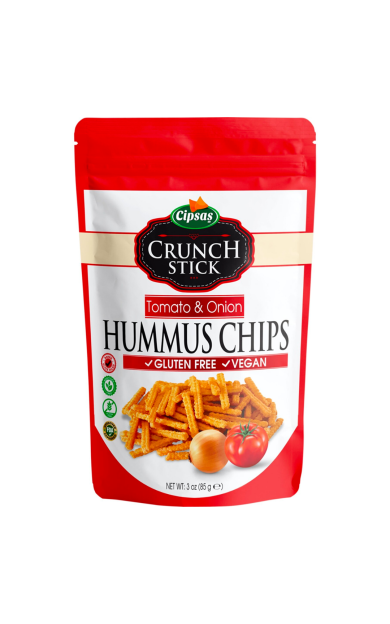 CİPSAŞ Crunch Stick Domates &amp; Soğan Aromalı Zeytinyağlı Fırınlanmış Nohut Cipsi 85g