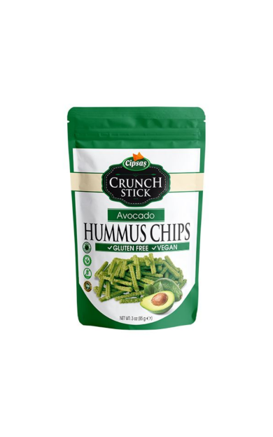 CİPSAŞ Crunch Stick Avokado Aromalı Nohut Cipsi 85g (Hummus Chips)