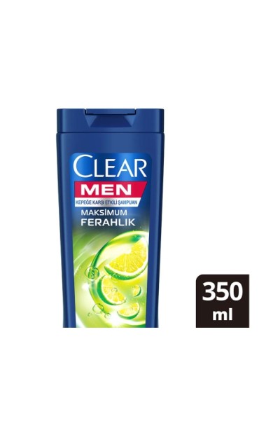 Clear Men Maksimum Ferahlık Yağlı Saç Derisi İçin Kepeğe Karşı Etkili Şampuan 350 Ml