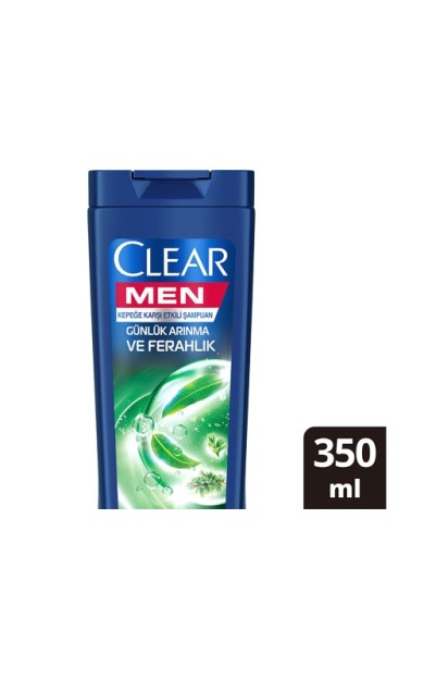 Clear Men Günlük Arınma Ve Ferahlık Kepeğe Karşı Etkili Şampuan 350 Ml