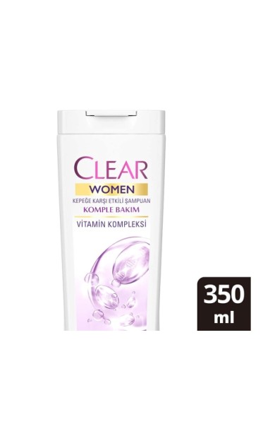 Clear Women Komple Bakım Kepeğe Karşı Etkili Şampuan 350 Ml