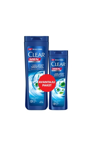 Clear Men Cool Sport Şampuan 350 Ml+180 Ml