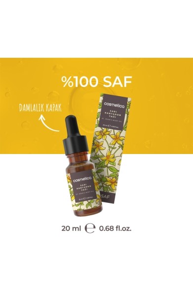 Cosmetica %100 Saf Sarı Kantaron Yağı 20 Ml