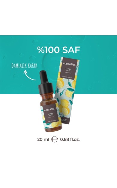 Cosmetica %100 Saf Limon Yağı 20 Ml