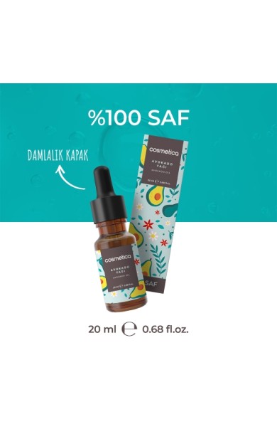 Cosmetica %100 Saf Avokado Yağı 20 Ml