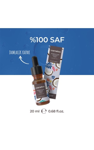 Cosmetica %100 Saf Hindistan Cevizi Yağı 20 Ml