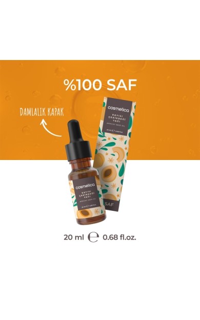 Cosmetica %100 Saf Kayısı Çekirdeği Yağı 20 Ml