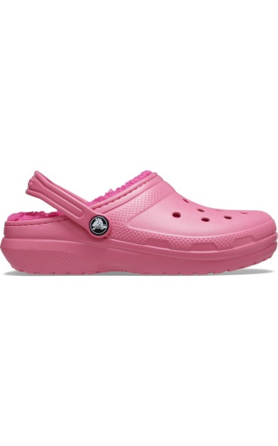 Crocs Classic Lined Clog Çocuk Terlik Hyper Pink